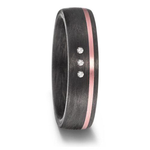 Alianza Carbono Negro-Oro rosa y diamantes